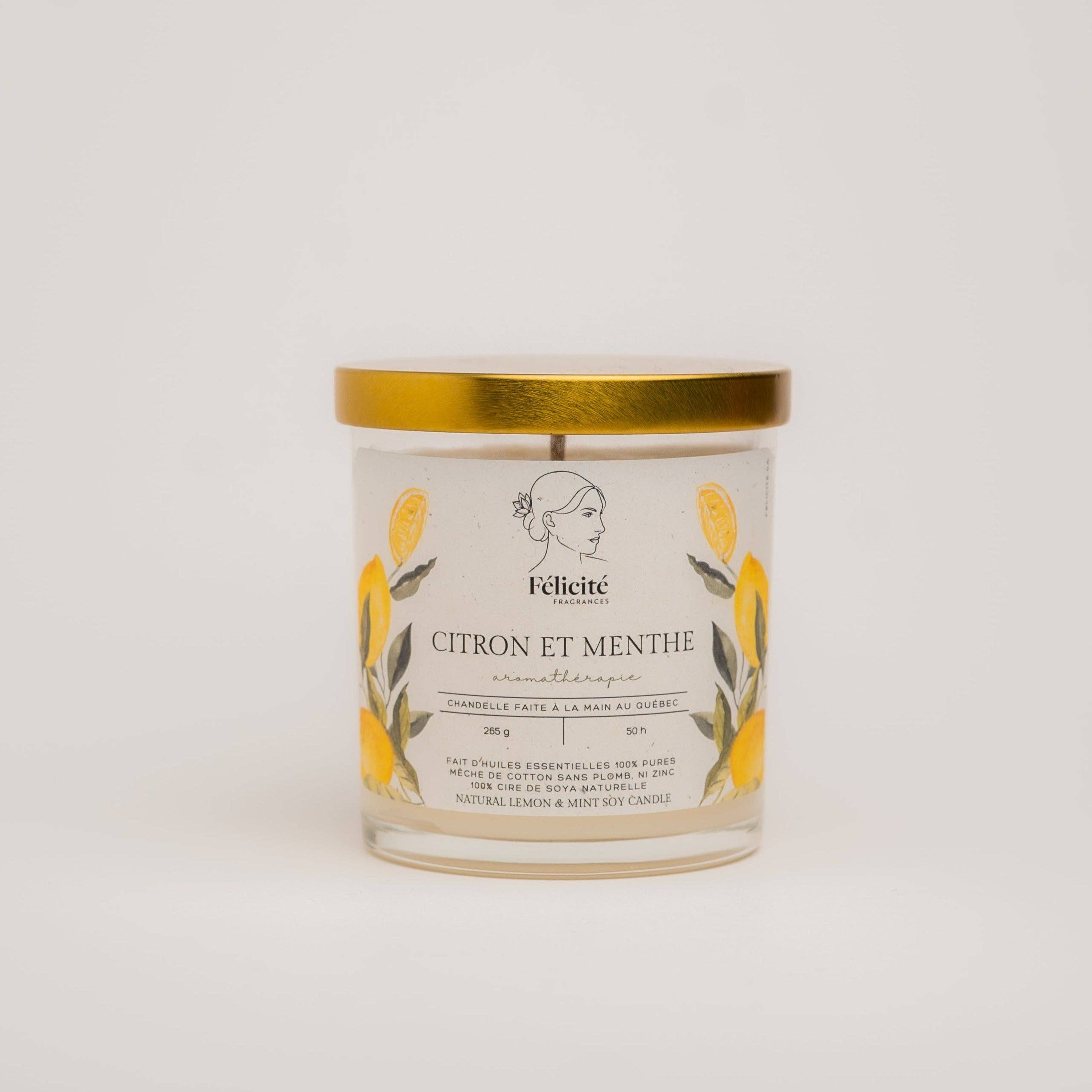 Félicité Fragrances – Vela em jarro/copo por atacado – Vela - Limão & Hortelã1