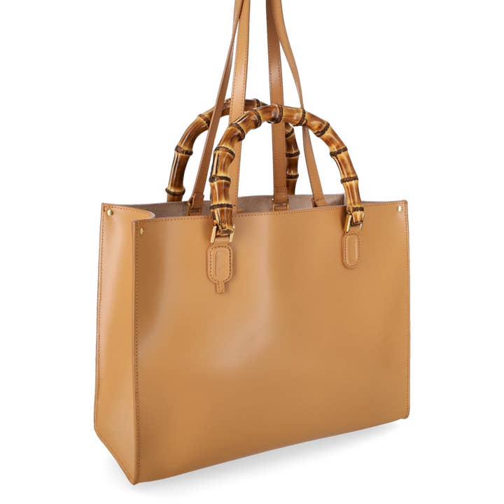 Quarzovivo – Mala com alça superior – Mulher por atacado – Bolsa de couro lisa feita na Itália - Elettra7