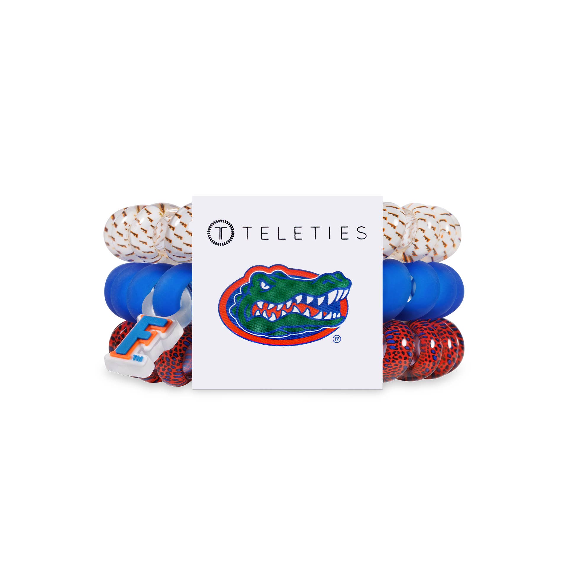 TELETIES - Wholesale Haarelastiekje - Dames - Spiraal Haarspiralen | Groot | Go Gators! Haarelastieken