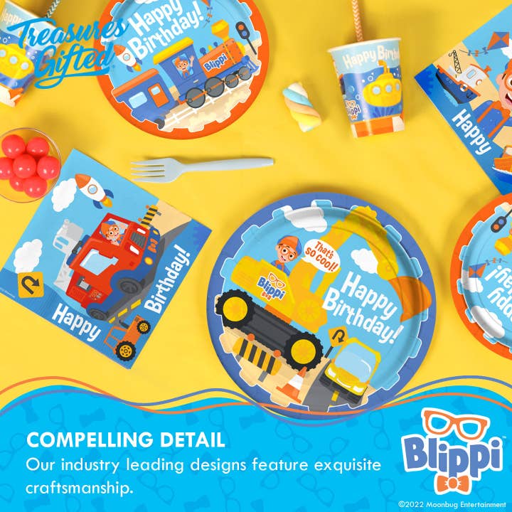 Treasures Gifted - Wholesale Cake/Cupcake Topper - Blippi Party Cupcake Toppers & Blippi Vehicle Cupcake Wrappe5