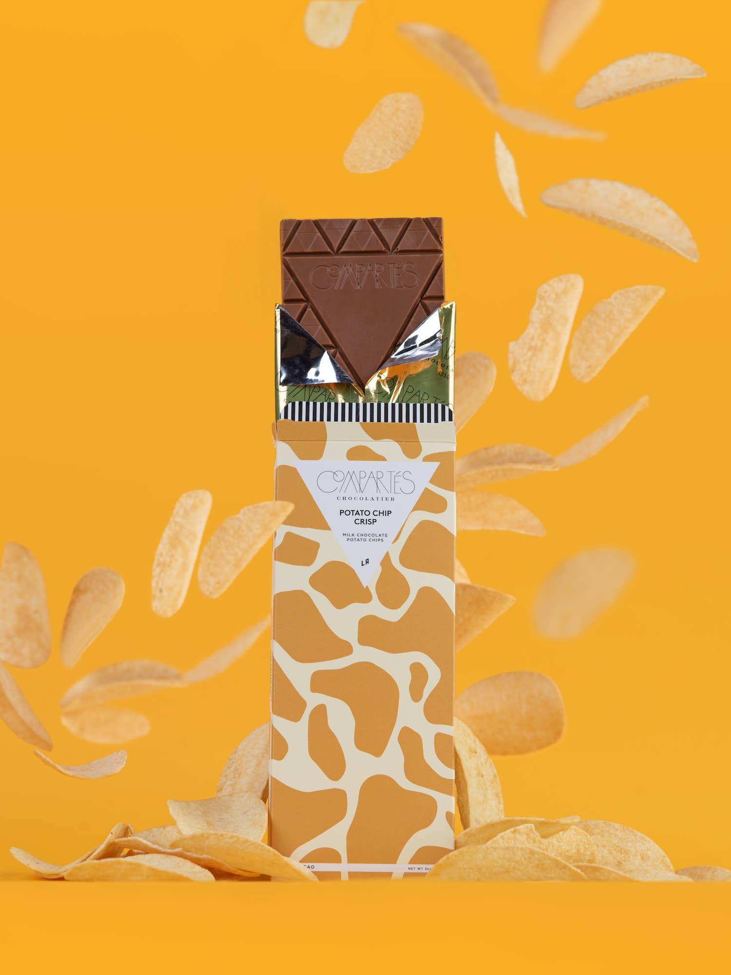 Compartes Chocolate - Wholesale Chocolate Bar - Potato Chip Crisp Milk Chocolate Bar