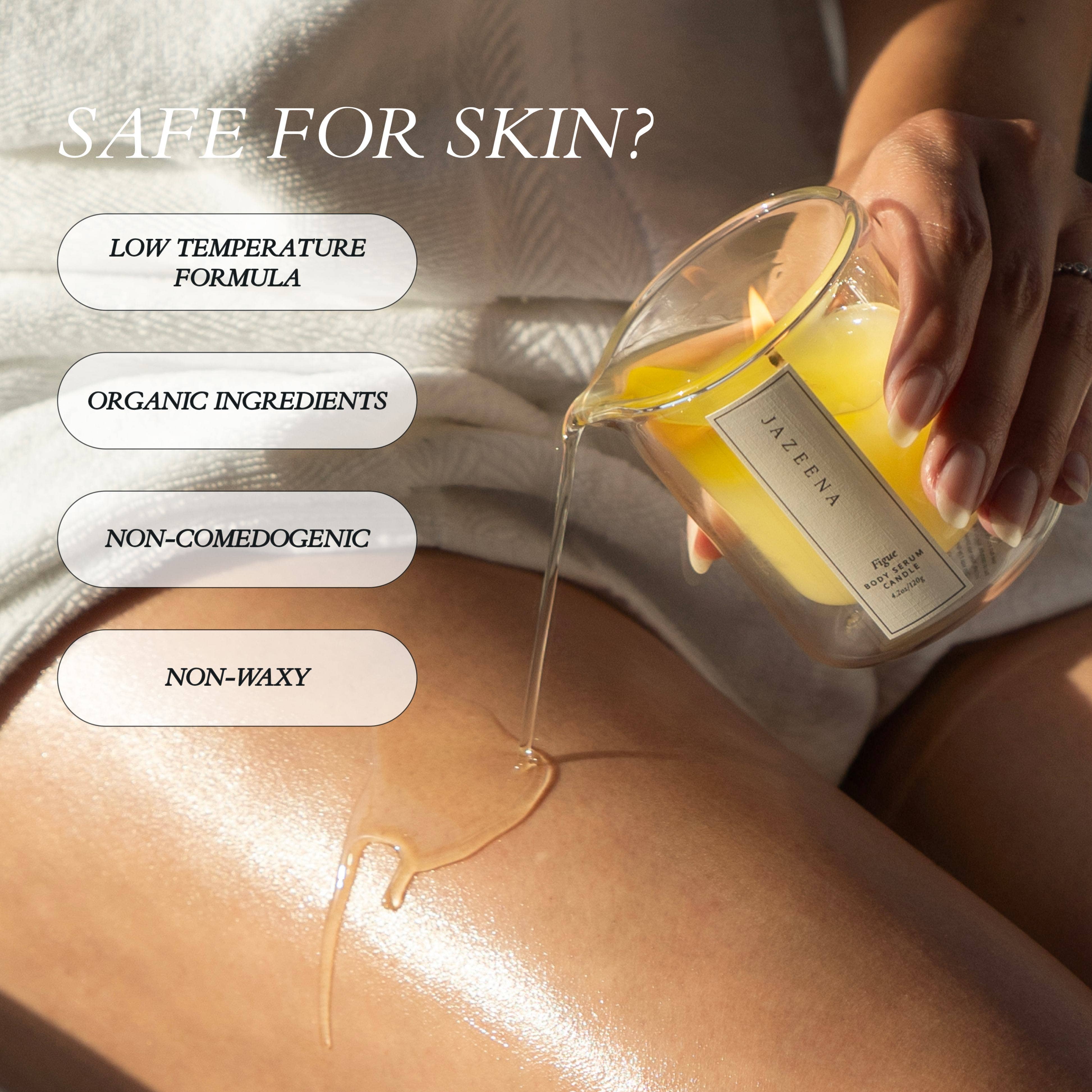 Jazeena - Wholesale Bath/Body Oil - Body Serum Candle Refill | Compostable, Microwave Safe 4oz5