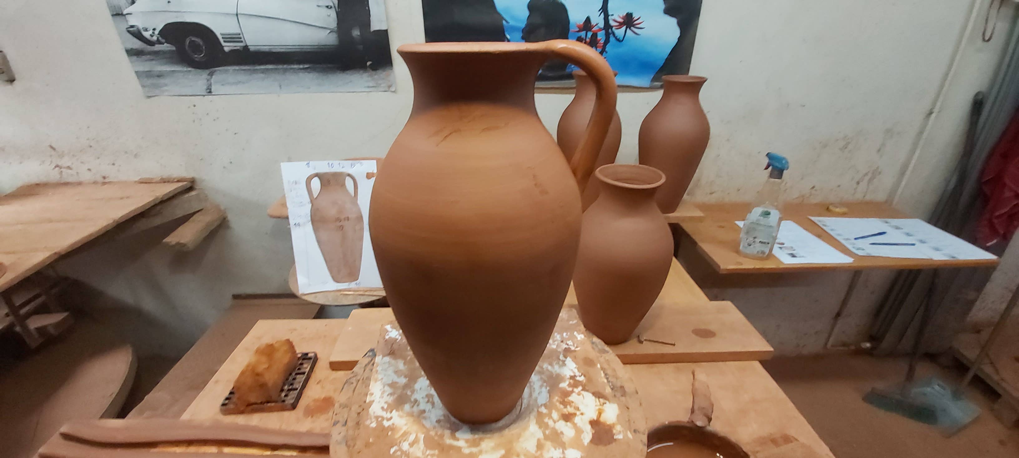 Cerámica Roca Caus - Vendita all'ingrosso Vasi - Anfora classica in ceramica multipurpose con due manici9