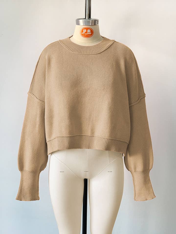 Hope & Sunshine - Wholesale Knitted jumper – Women′s - Solid Color Sweater9