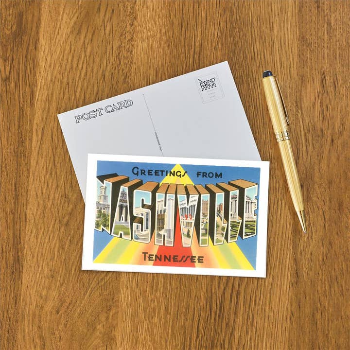 Found Image Press - Wholesale Postcard - Postcard TN-246 Greetings from Nashville, Tennessee