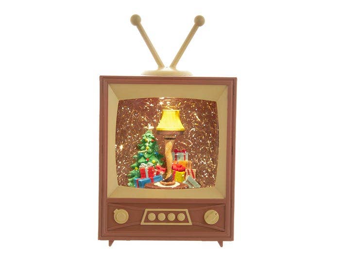 Kurt S. Adler, Inc. - Wholesale Christmas Decoration - 8.5"B/O LEG LAMP MSCL TV+LITE TBLP