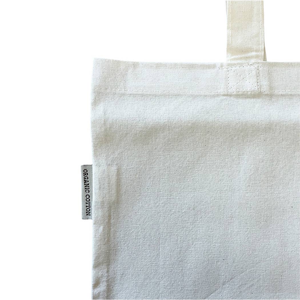 Natural Customized Value Organic Cotton Tote Bag With Your Logo/Text for wholesale on Faire2