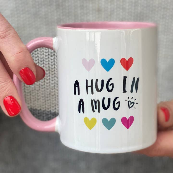 Hug In A Mug China Mug for wholesale by Hendog Designs