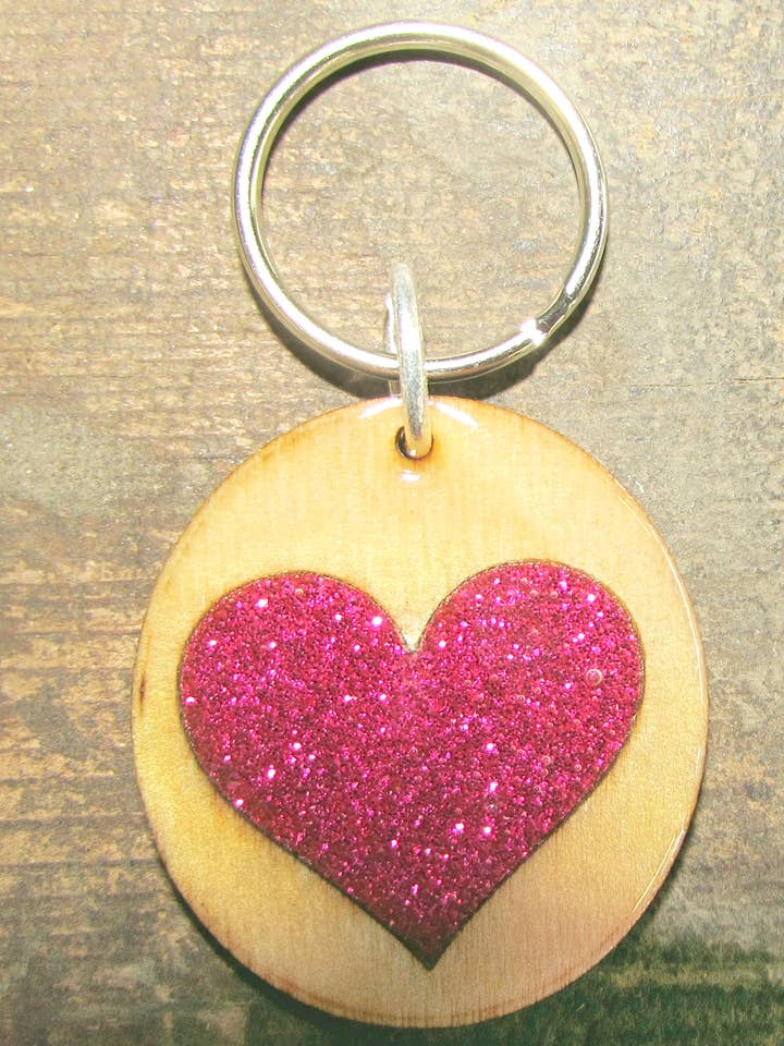 Llavero Corazón Brillante para venta al por mayor de The Dainty Diva Jewelry