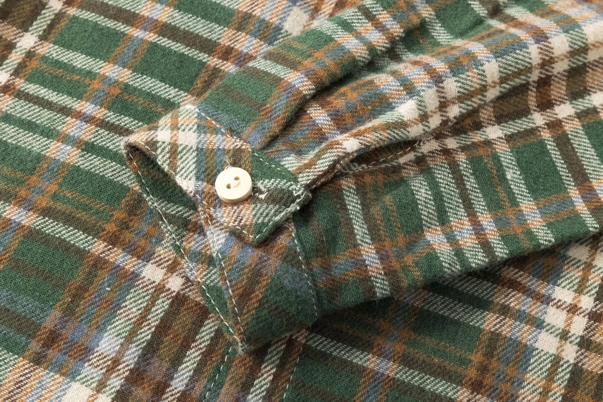 Newness Kids - Wholesale Overhemd met knopen - Kinderen - Babyjongens overhemd met lange mouwen en groen geruit patroon BBI950135