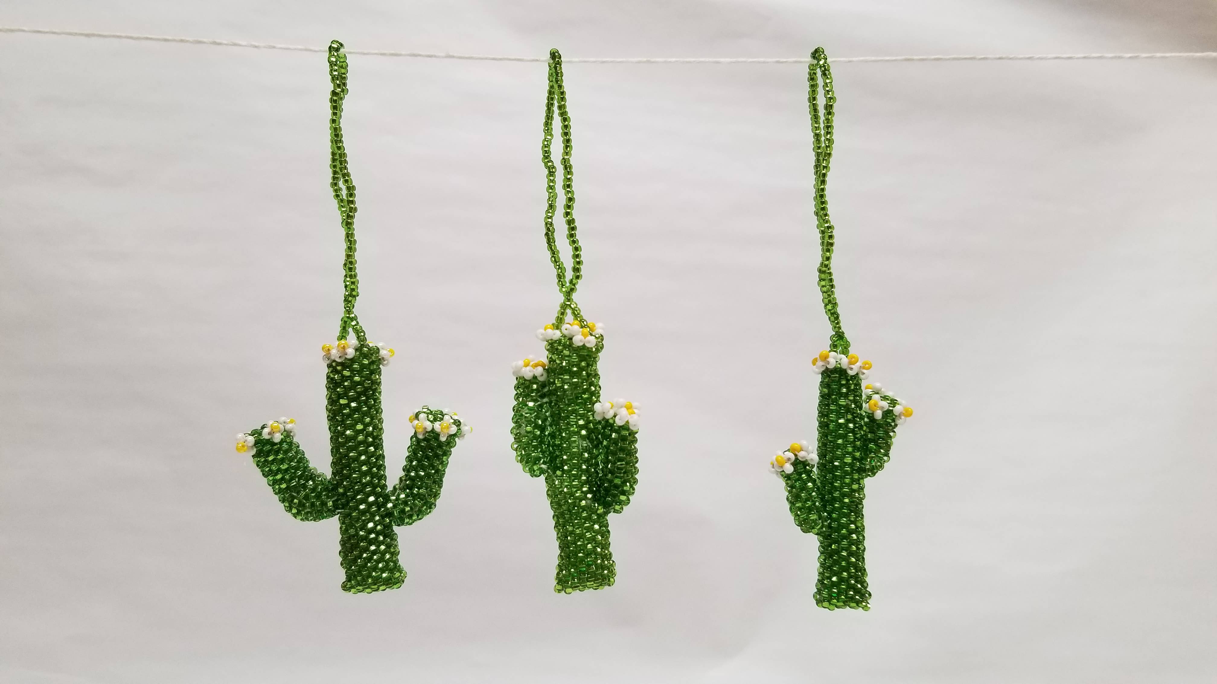 Lumily - Wholesale Ornament - Cactus Seed Bead Holiday Artisan Made Ornament - Guatemala4