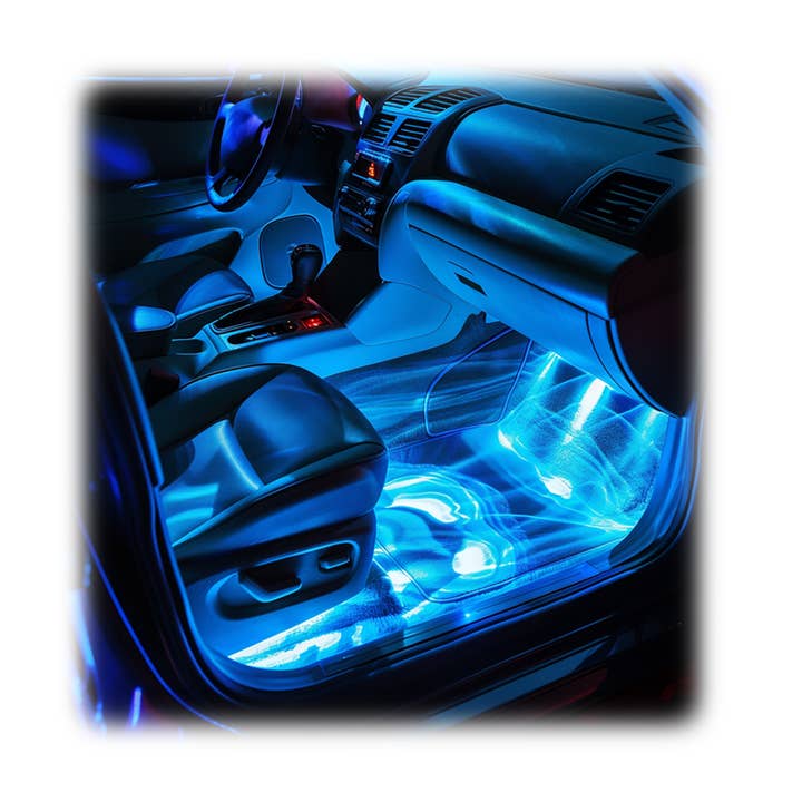 Novelty Brands - Wholesale Retailer Display - Home & Living - Car Vibez Blue Mood Vehicle Interior Lighting Set- 6/Display