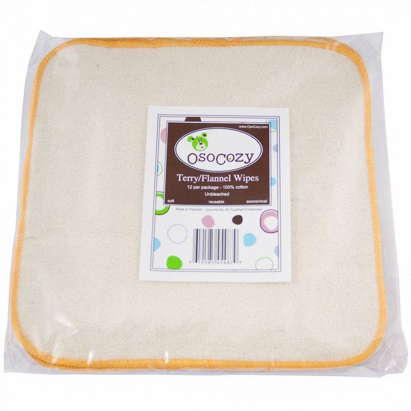 OsoCozy - Wholesale Face & Body Wipes - Baby - OsoCozy Reusable Cloth Baby Wipes8