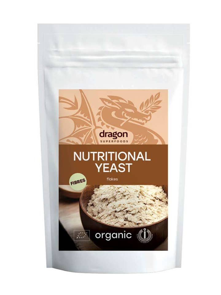 Lievito nutrizionale, fiocchi, Bio, Dragon Superfoods, 100g per la vendita all'ingrosso da parte di Smart Organic