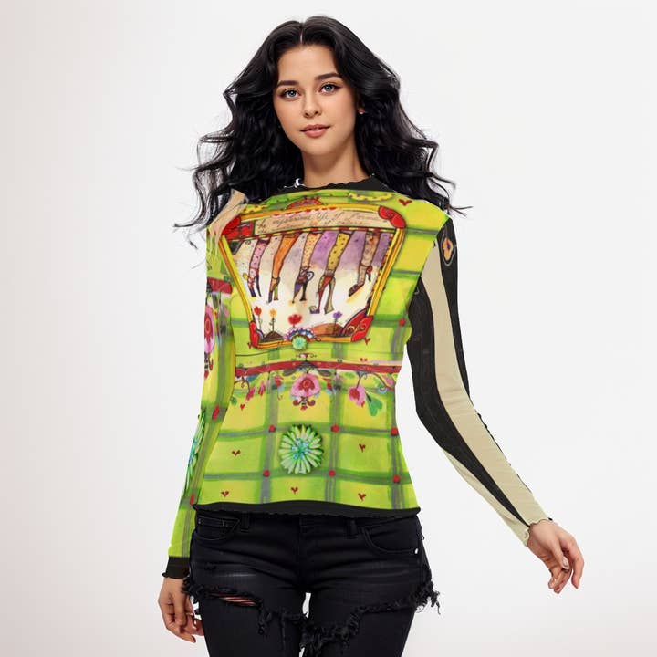 Zapatos de cuadros, top de malla para venta al por mayor de Wendy Costa Studio