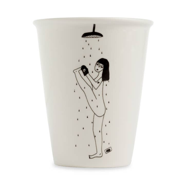 gobelet yoga in the shower pour la vente par helen b