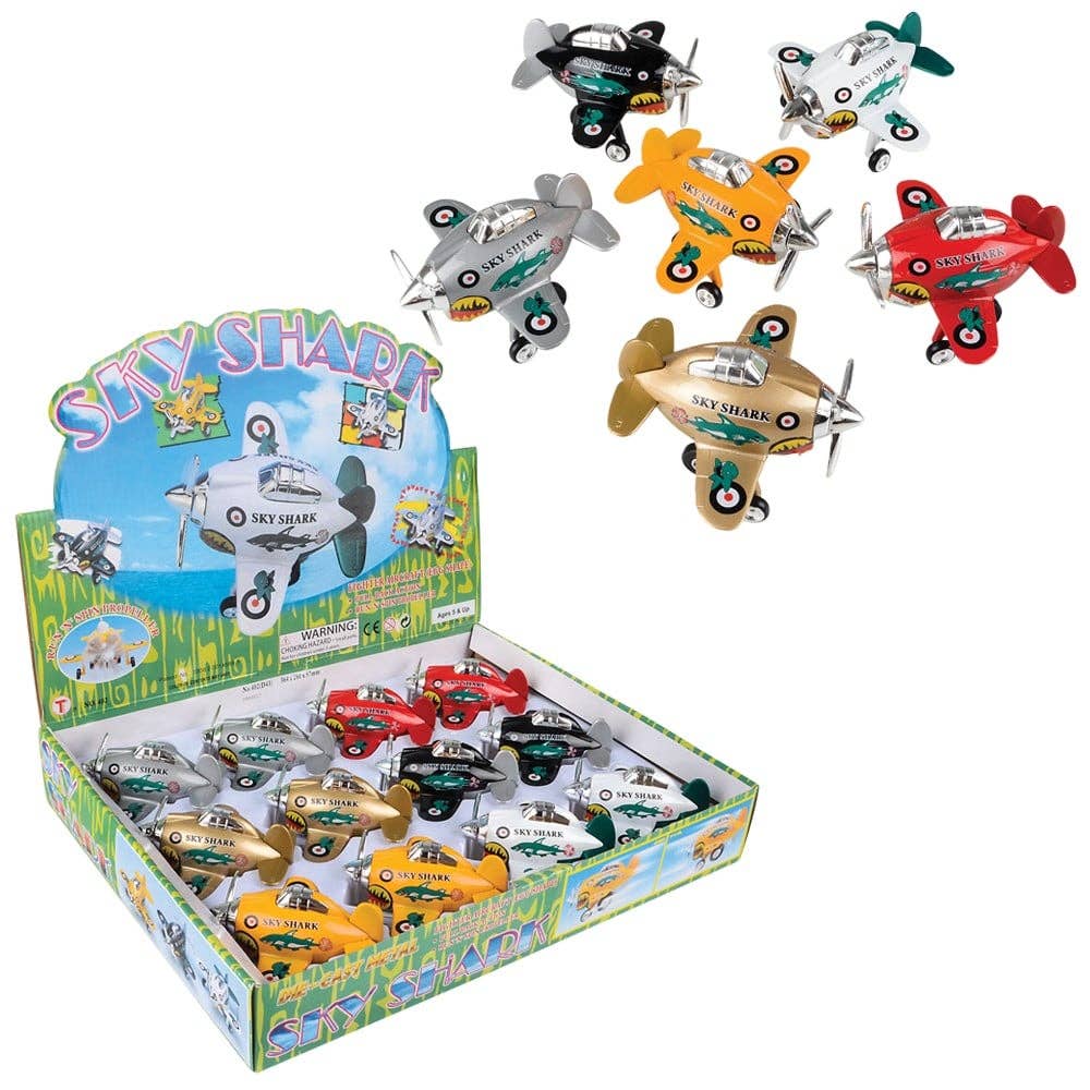 La Luna Bella - Toys - Wholesale Toy Car/Truck - Kids - 3.5" DIE-CAST PULL BACK SKYSHARK PLANE LLB Car Toys0