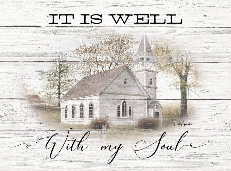Roslyn Décor - Wholesale Art Print - BJ1222 | It'S Well With My Soul Art Print0