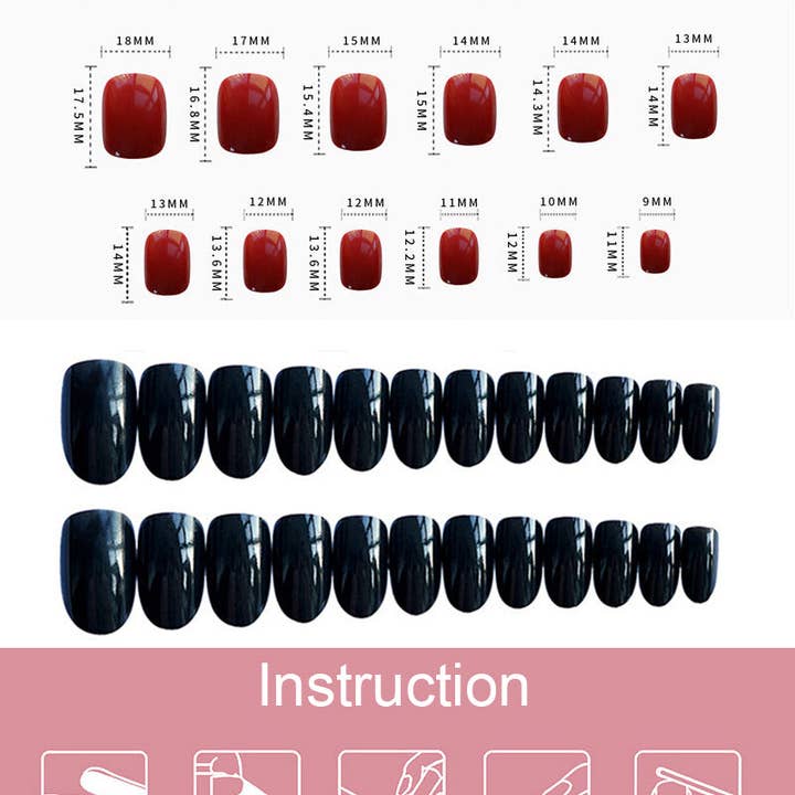 Black Nail Patch MIS0594 for wholesale on Faire1