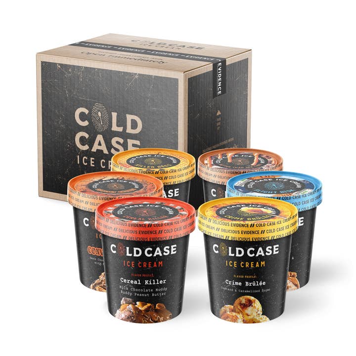 Gen Pop 6 Pack Gourmet Ice Cream Case - Six Flavors for wholesale by Cold Case Ice Cream