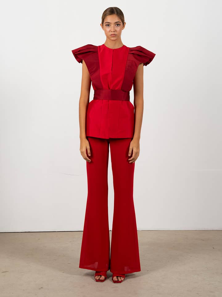 Byxa Nora Chiffong Röd för wholesale av Strena (C.C. Ramos S.L.U.)