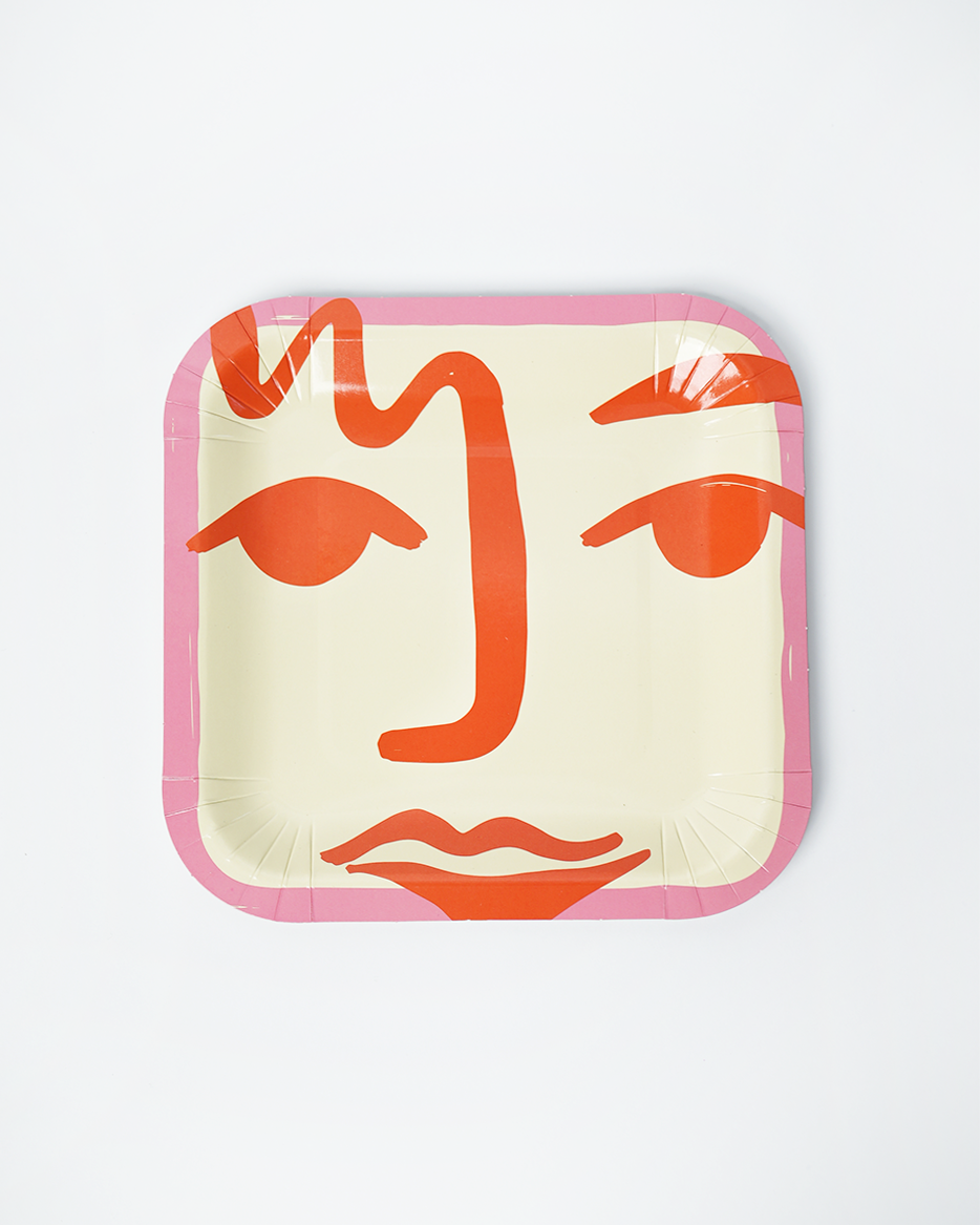 POP Party Supplies, LLC - Wholesale Disposable Plate - Two Face Dessert Paper Plates (x 12) - Art Party Collection1