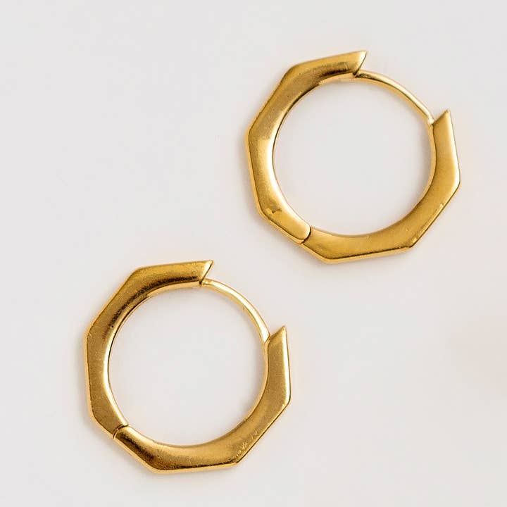 Narrative Jewelry - Wholesale Hoop Earrings - Siouxsie Medium Octagon Hoops1