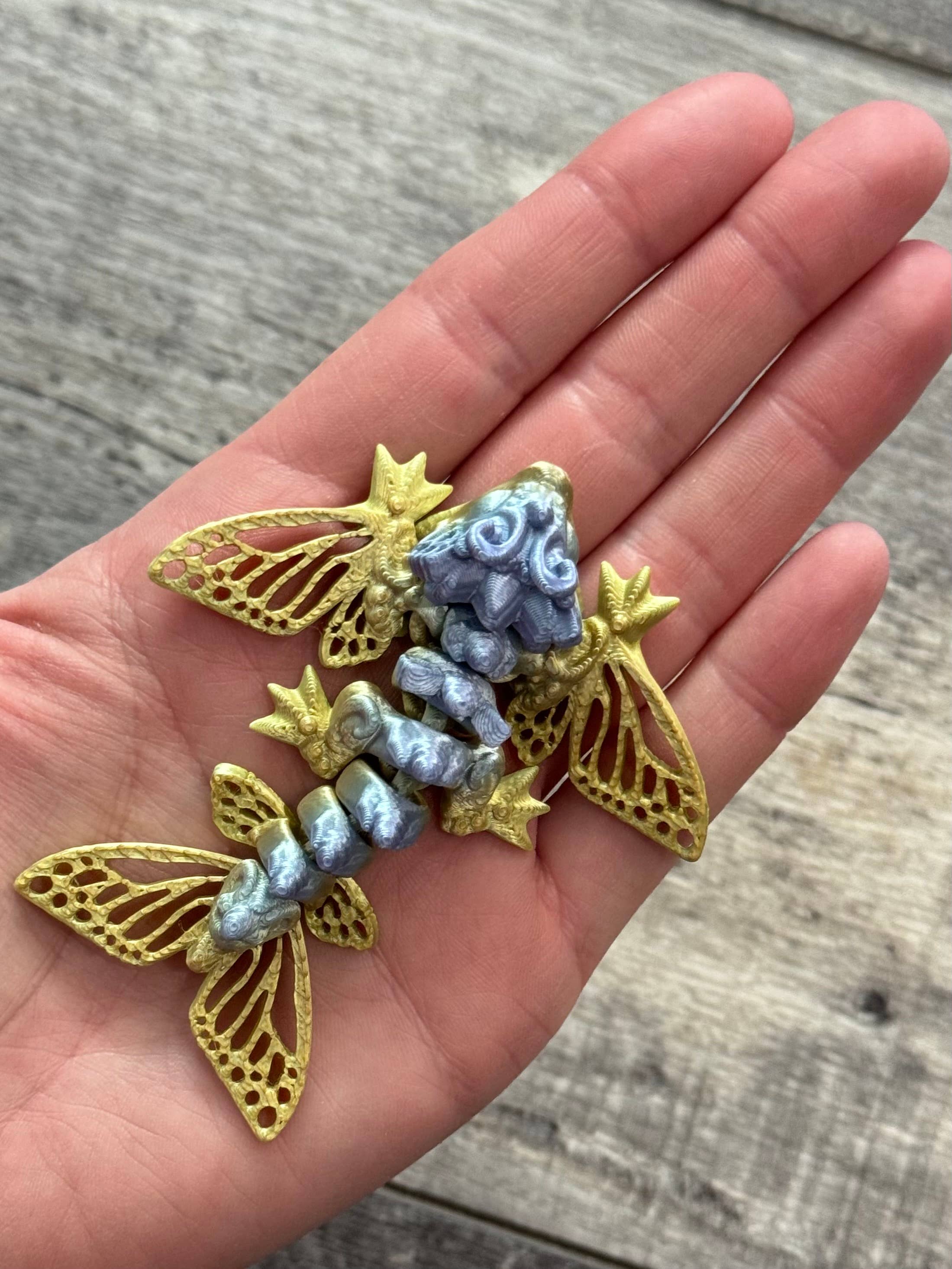 LNZ Custom Design - Vendita all'ingrosso Giocattolo fidget - Bambini - Confezione da 5 Wyvern Variety - Wyvern Dragons stampati in 3D7