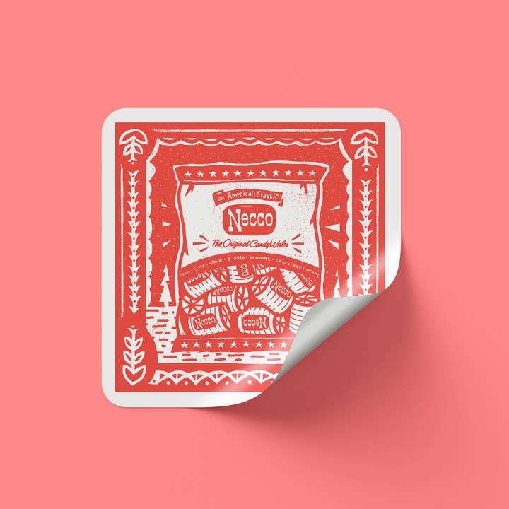 Indestructible Food - Wholesale Sticker - Necco Wafer Sticker1