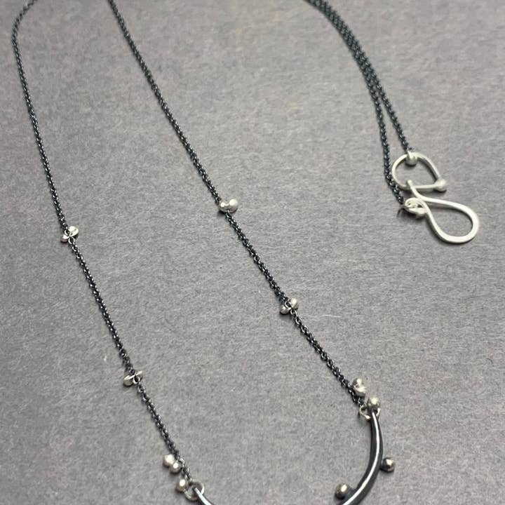 YedOmi Jewelry - Wholesale Link & Chain Necklace - Small Bulb Bar Necklace- 18 inches4