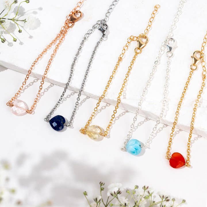 Luna Tide - Wholesale Charm/dangle bracelet - Custom Crystal Heart Bracelet