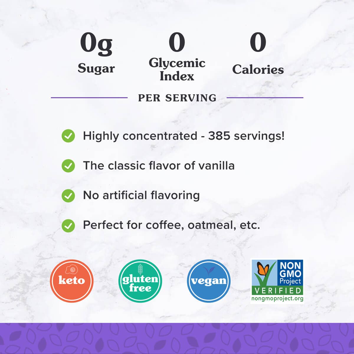 NuNaturals - Wholesale Flavored Syrup - Vanilla Syrup 16 fl oz (385 servings)1