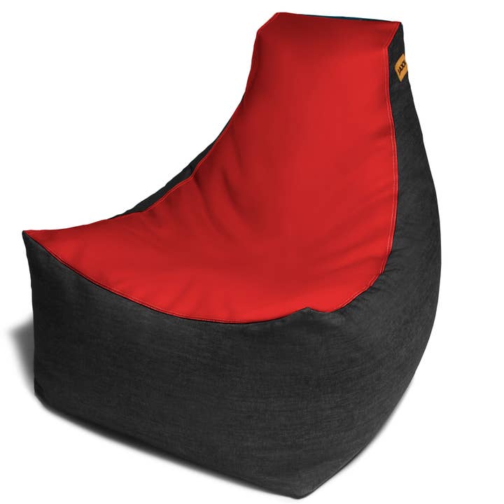 LuvU - Wholesale Chair - Jaxx Pixel Gamer Bean Bag Chair, Premium Vinyl / Dark Denim104