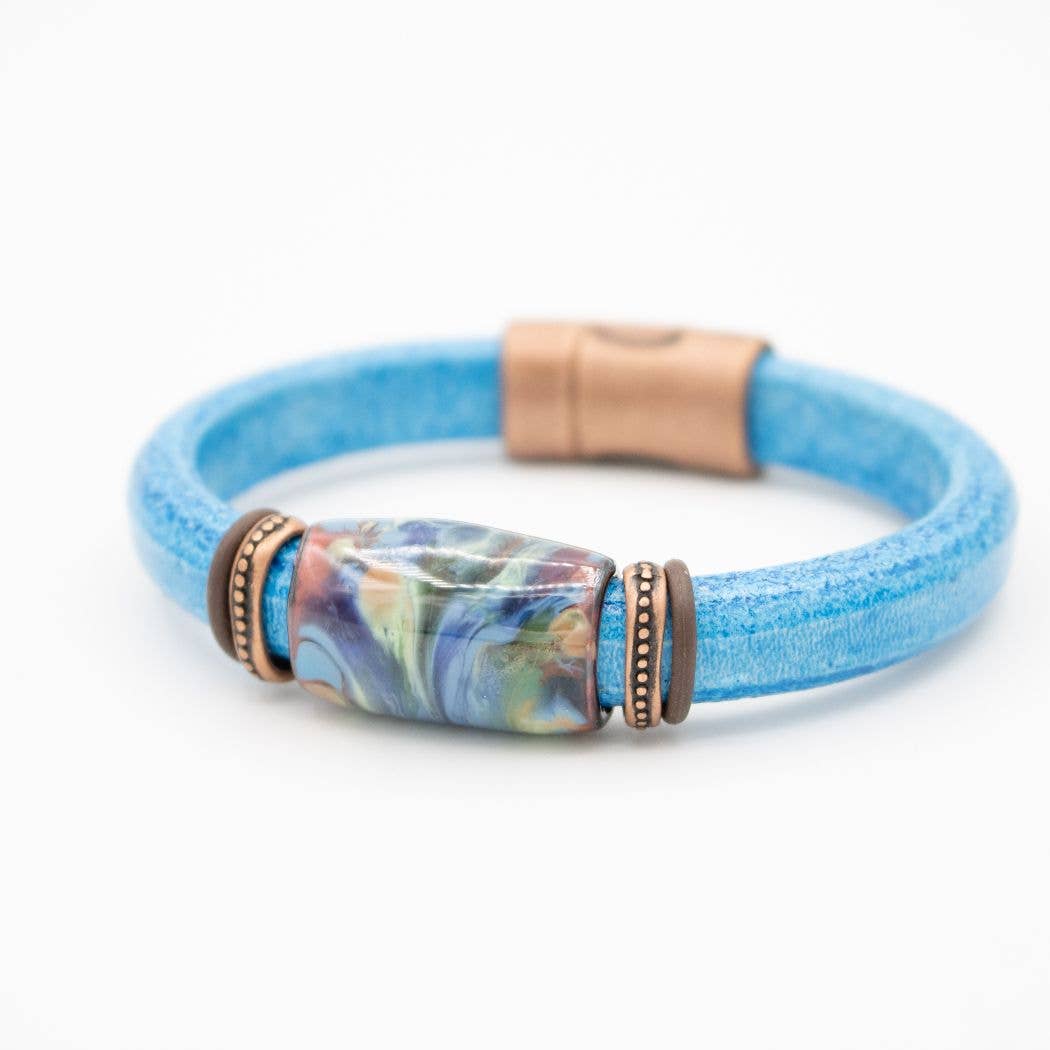 Montana Leather Designs - Wholesale Beaded Bracelet - CM Camas Lily Bracelet0