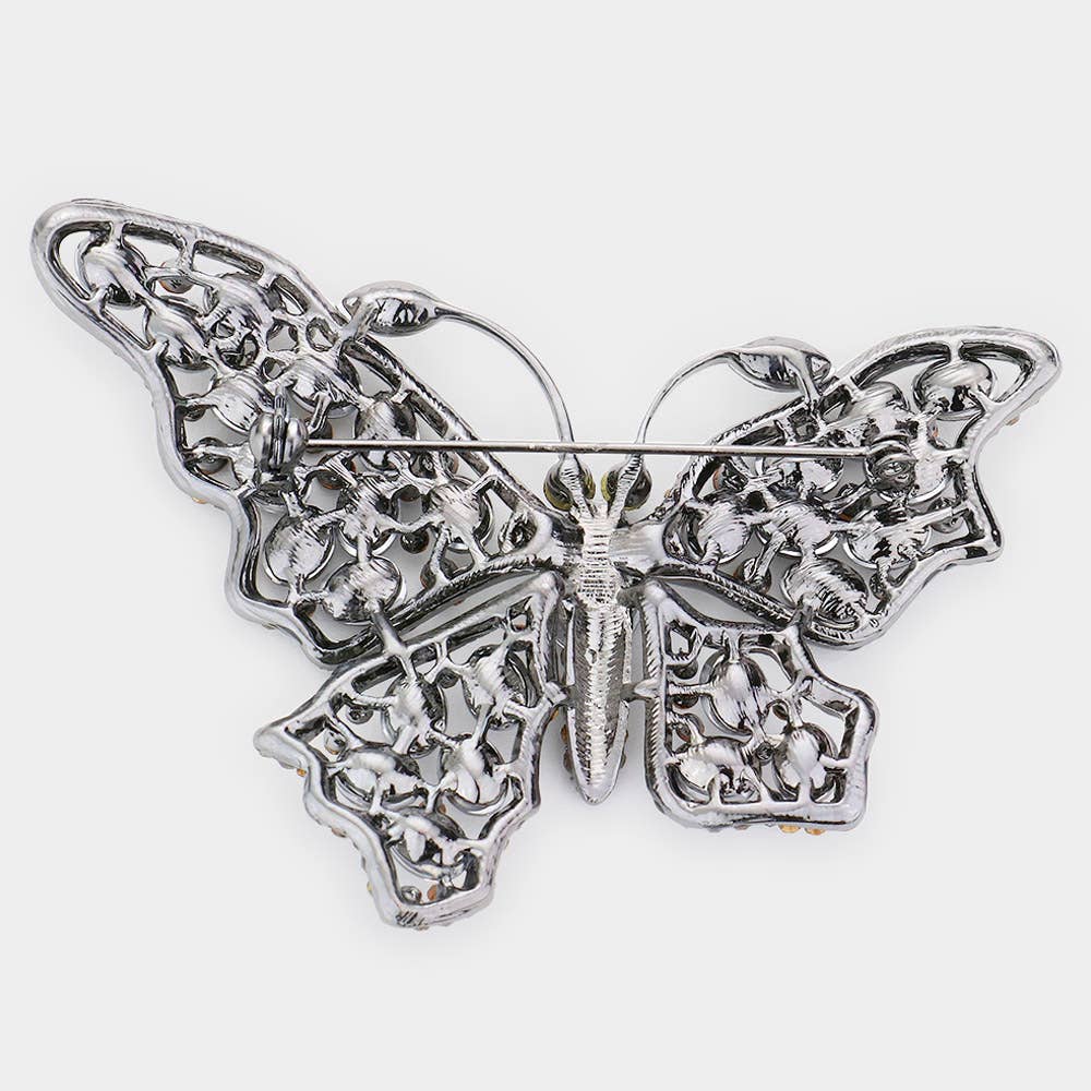 Sensibling Corp. - Wholesale Brooch - Multi Stone Butterfly Pin Brooch8