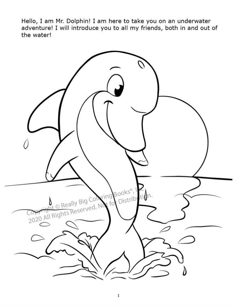 Really Big Coloring Books | ColoringBook.com - Wholesale Coloring & Activity Book - Kids & Baby - 12-Pack Underwater Adventures Coloring Books 8.5"x11"3