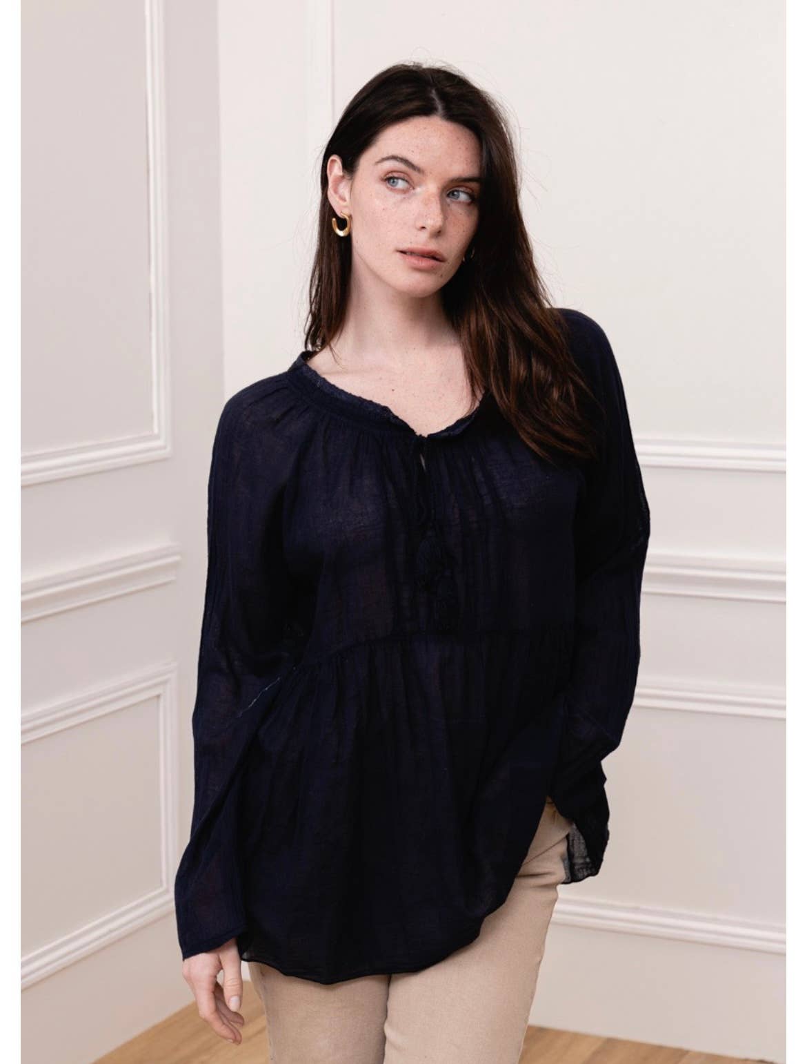 LINEN & COTTON HOUSE - Wholesale Blouse - Women's - 10074 SPRINT SUMMER CLOTHING COTTON BLOUSE2