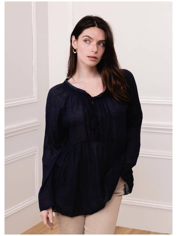 LINEN & COTTON HOUSE - Wholesale Blouse - Women's - 10074 SPRINT SUMMER CLOTHING COTTON BLOUSE2