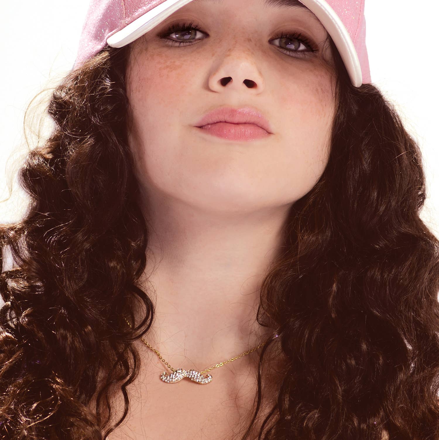 Girl Nation - Wholesale Kids Necklace - Kids - Dazzle Girl- Mustache Necklace4