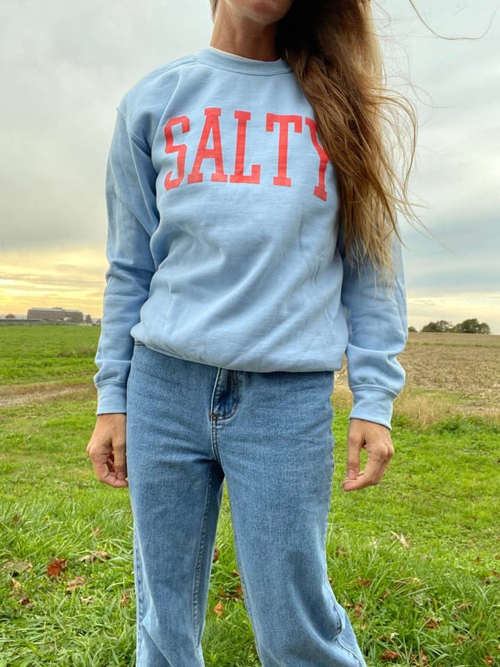 Salty graphic sweatshirt for wholesale by The Salty Babe