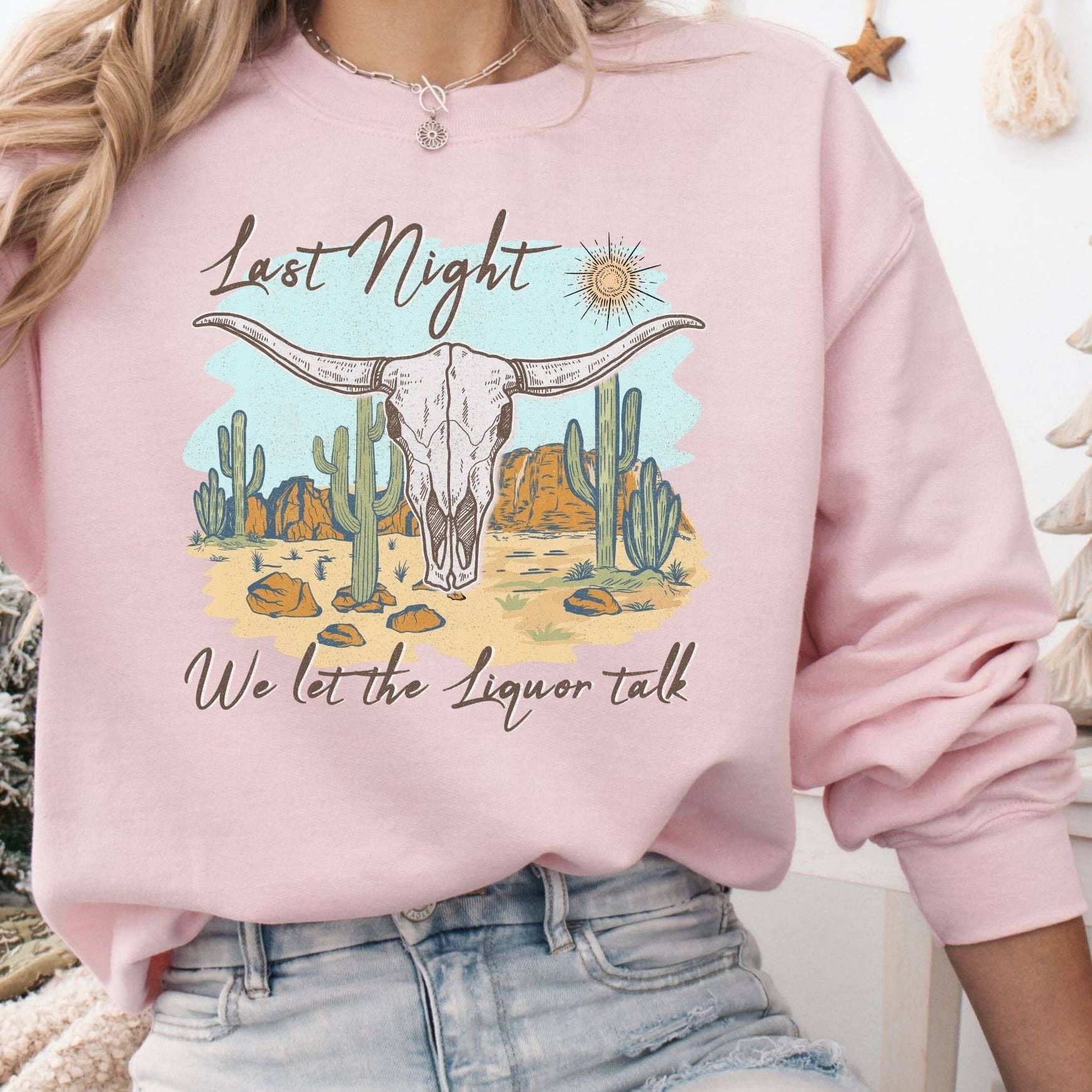 ChubbyBubbyBear - Wholesale Graphic Sweatshirt - Women's - Last Night Crewneck Sweatshirt6