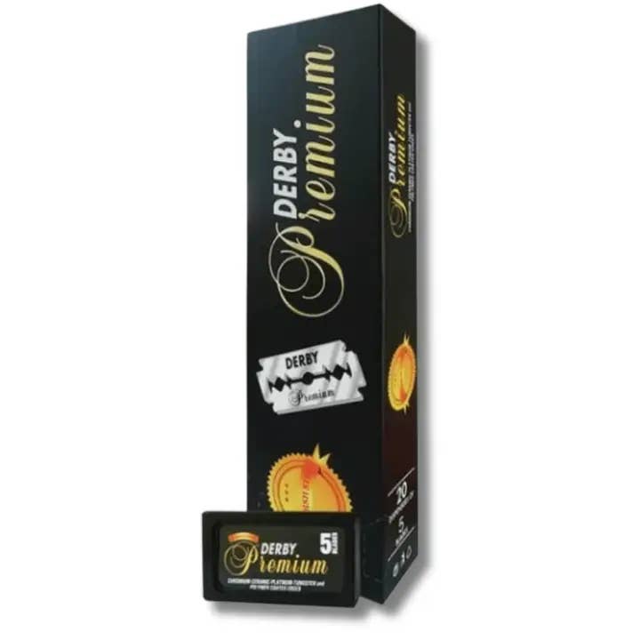 Derby Premium Double Edge Razor Blades for wholesale by Glow Salon Supplies