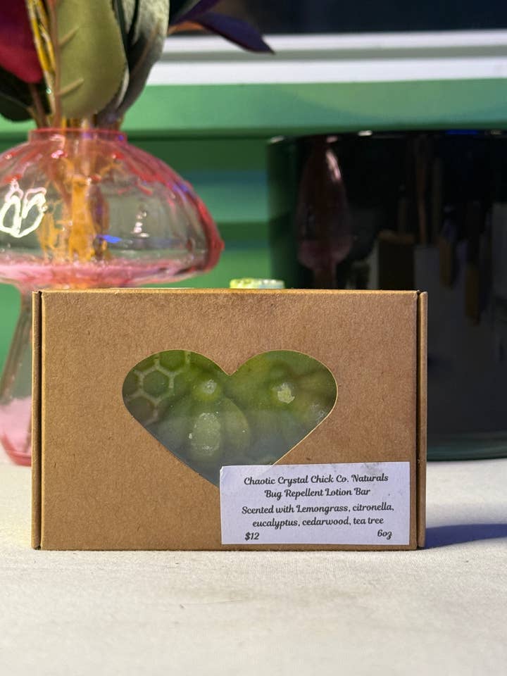 Insectenwerende lotionbar voor wholesale door Chaotic Crystal Chick Co.