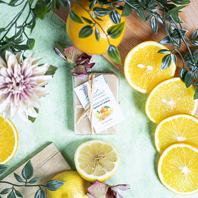 Terre Mediterranee - Wholesale Shampoo Puck/Solid Shampoo - Solid Shampoo For Oily Hair With Citrus Of Calabria 100 GR1