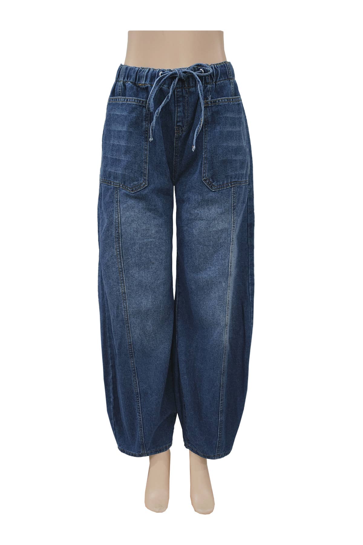 Rosa Clothing - Wholesale Jeans - Women's - Laidback Mid-Waist Barrel Jeans3