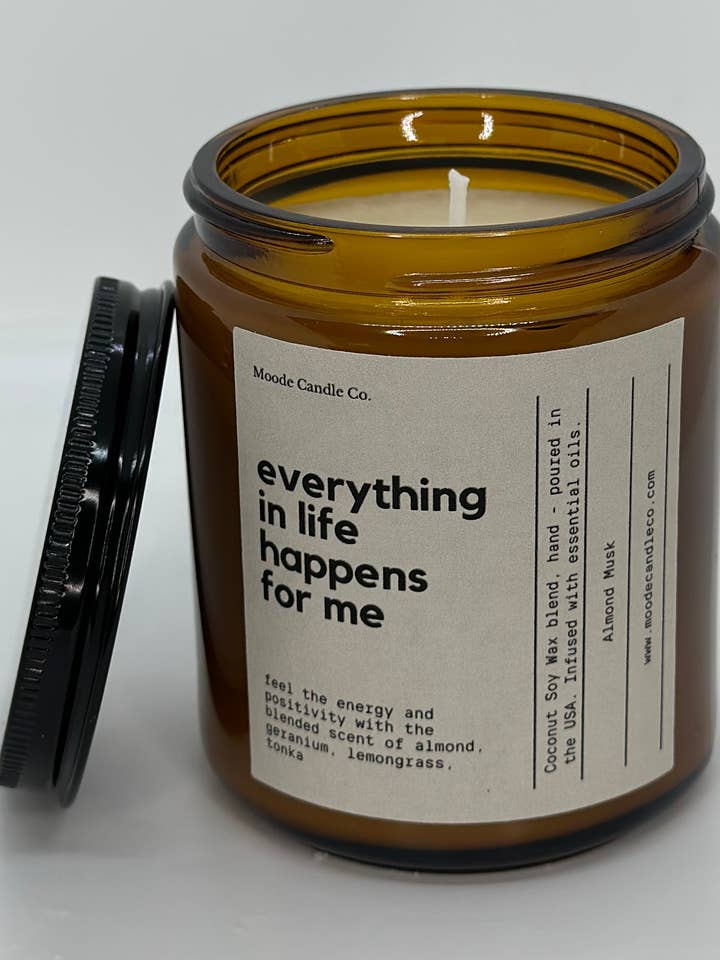 ALLES IM LEBEN PASSIERT FÜR MICH für den Großhandel von Moode Candle Co.