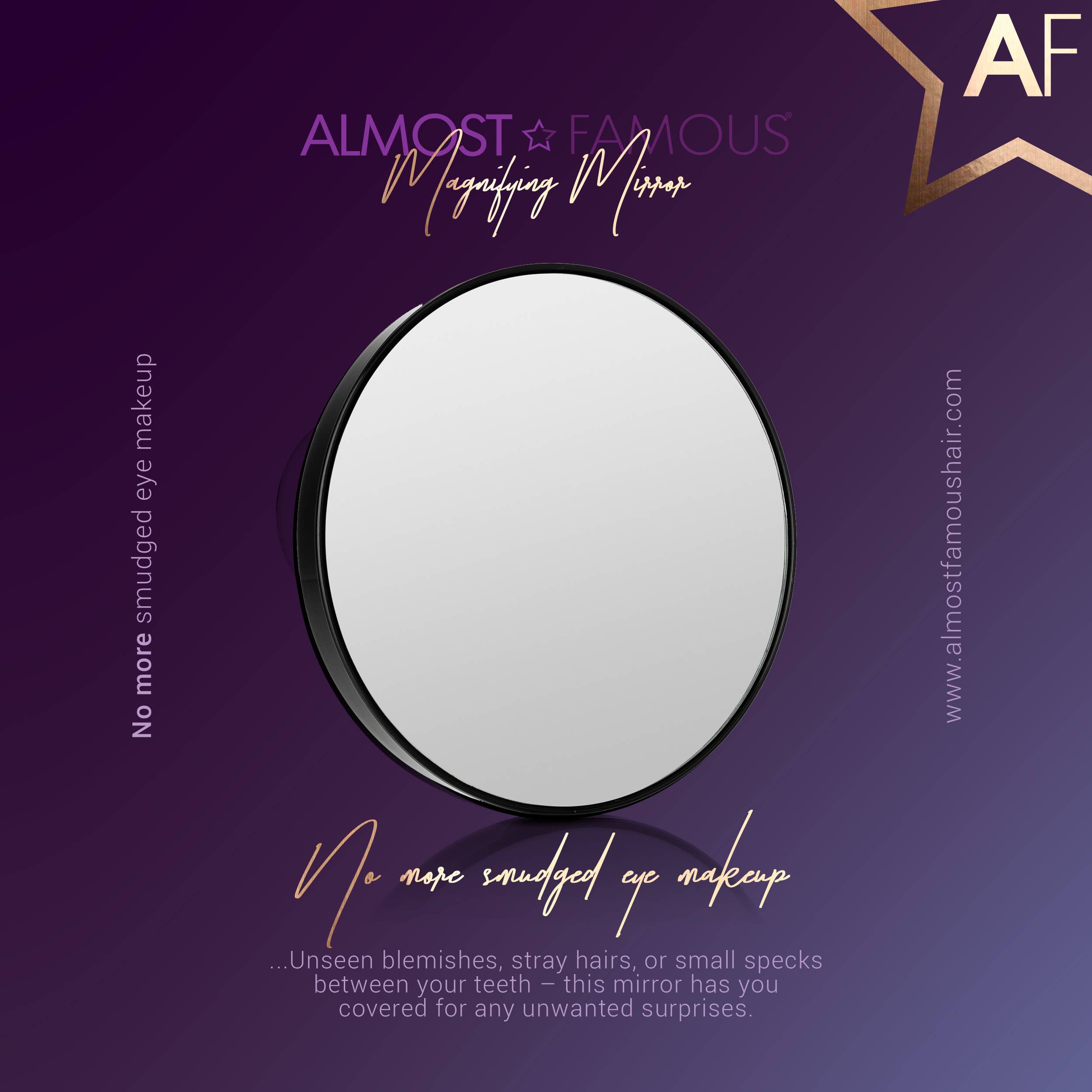 Almost Famous - Venta al por mayor Espejo de tocador - Espejo de Aumento 15X con Bloqueo de Succión17