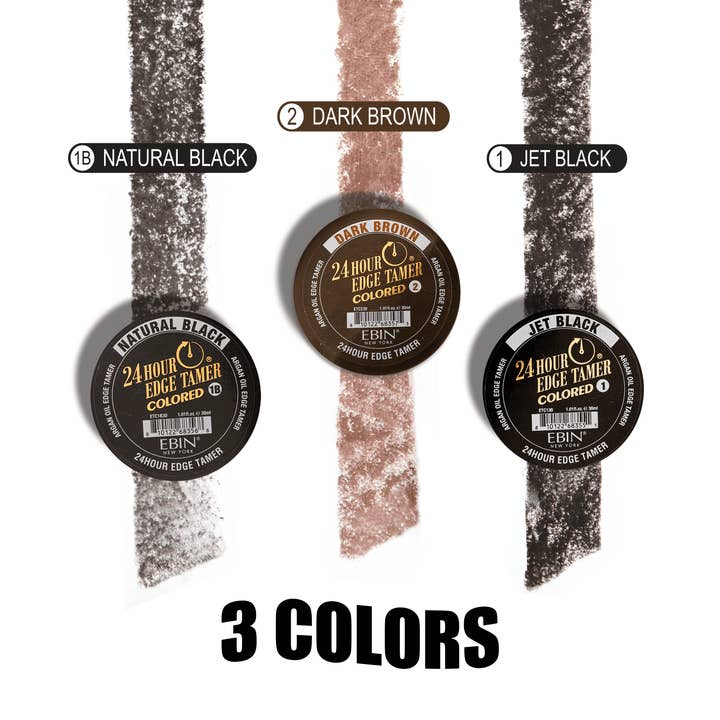 EBIN NEW YORK - Wholesale Hair Styling Gel/Mousse - 24 Hour Colored Edge Tamer - Natural Black6