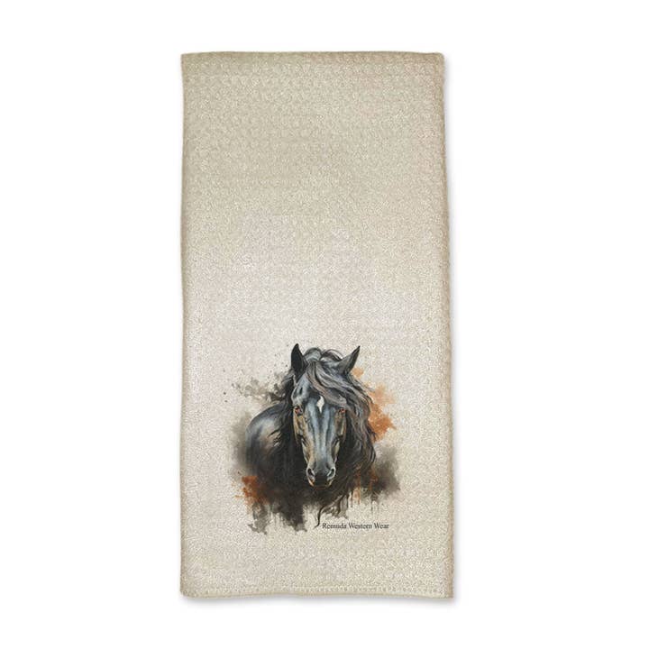 Remuda Western Wear - Wholesale Tea Towel - THE HERD SIRE Western Kitchen Hand Towel Set2