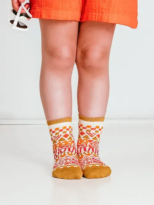 Olisha socks - Wholesale Socks - Kids - Sema (kids) Vanilla - Organic Cotton Socks1